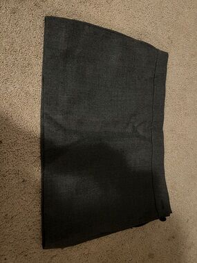 WARDROBE.NYC Charcoal Gray Mini Skirt
